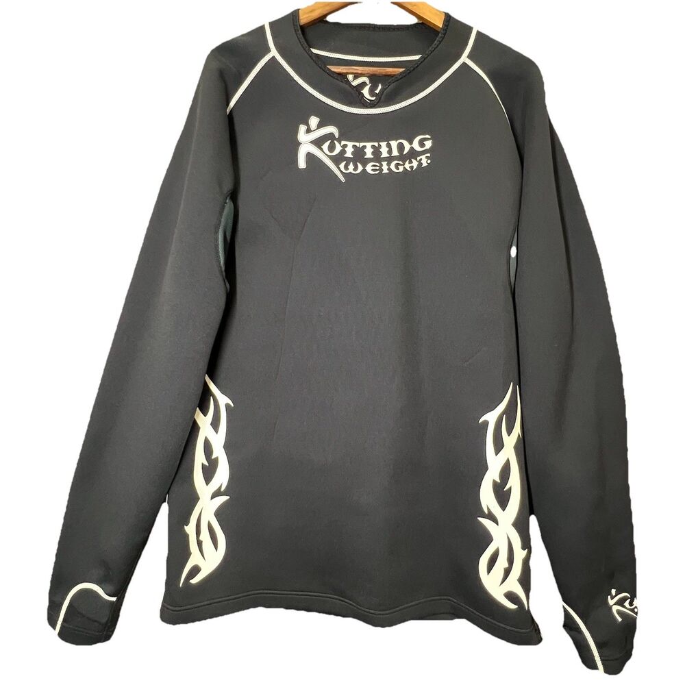 Kutting Weight Sauna Shirt Black Neoprene Long-Sleeve Mens sz 4XL